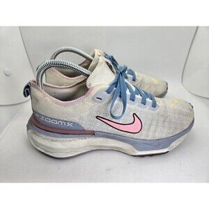 Nike ZoomX Invincible Run Flyknit 3 Shoes Women's 7.5 Blue Pink Running Sneakers